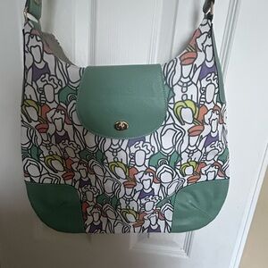 Lord Jim Stylish Green and Multicolor Women's Handbag